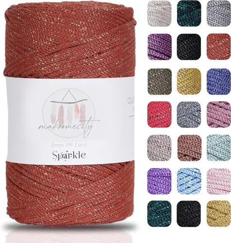 Vista 10 de Makromecity, Cordón de macramé de poliéster de 2 mm x 250 yardas (750 pies) Cordón de macramé de 2 mm de polipropileno para arte y manualidades
