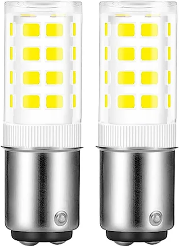 Vista 6 de BA15D - Bombilla LED de doble contacto con base de bayoneta de 120 voltios, bombilla de 4 W, cálida 3000 K, bombilla halógena de repuesto de 40 W