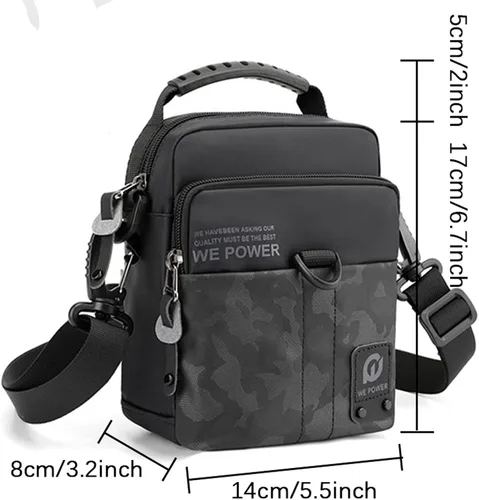 Vista 6 de Small Crossbody Bag Mini Side Shoulder Bag For Men, Women Mini Messenger Satchel Bag