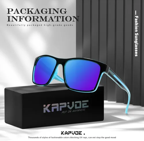 Vista 7 de KAPVOE Gafas de sol polarizadas para hombres y mujeres, protección UV400, gafas deportivas, conducción, pesca, ciclismo, playa, golf, correr, béisbol