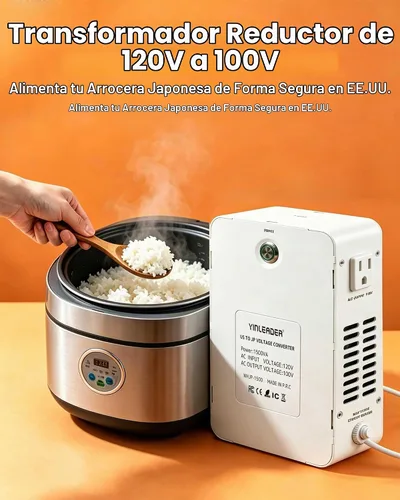 Vista 2 de 1500W US 120V a 100V JP Japón convertidor de voltaje paso abajo
