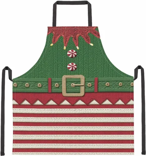 Vista 27 de Dreaweet Delantal de cocina unisex con cuello ajustable de Navidad