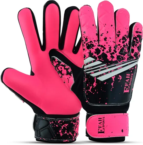 Vista 9 de Guantes de portero de fútbol para niños y jóvenes, guantes de portero de fútbol con agarres fuertes