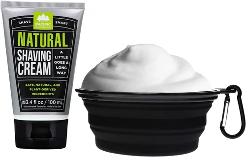 Vista 4 de Pacific Shaving Company Cuenco de viaje plegable - Tazón de afeitado, 100% silicona de grado alimenticio con mosquetón