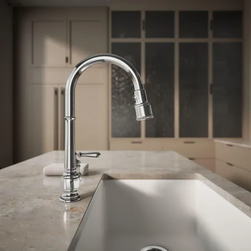Vista 7 de Kohler k-99260 – 2BZ artefactos de un solo orificio fregadero de cocina llave con boquilla plegable de 17-5/8 pulgadas y 3 funciones de rociador
