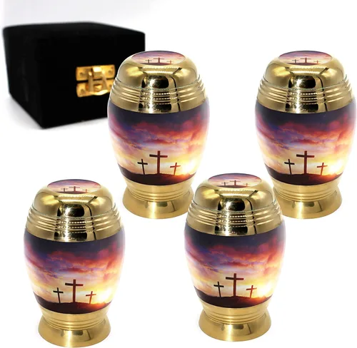 Vista 24 de Aurora Borealis Urna de cremación para cenizas para adultos, hombres y mujeres, Urnas de cremación personalizadas para cenizas humanas, urnas