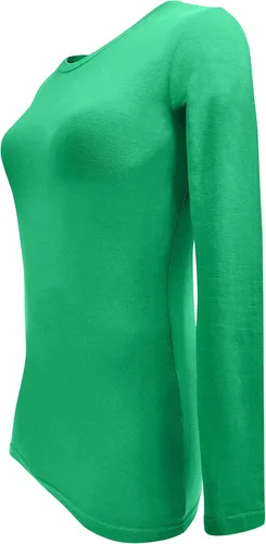 Vista 156 de Natural Uniforms Camiseta Under Scrub para mujer, cuello redondo, manga larga, paquete de 3, paquete múltiple de 3