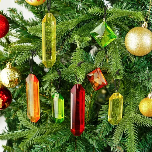 Vista 7 de HDCRYSTALGIFTS 7 piezas de prismas de cristal atrapasoles para colgar en ventanas, atrapasoles de cristal arcoíris colgantes para ventanas