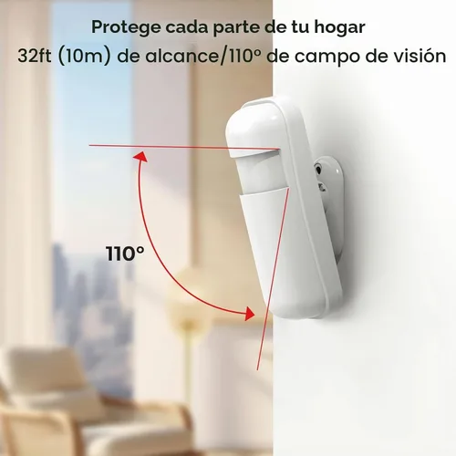 Vista 3 de Sistema de alarma PGST para seguridad del hogar, sistema de seguridad inteligente para el hogar, kit de 12 piezas