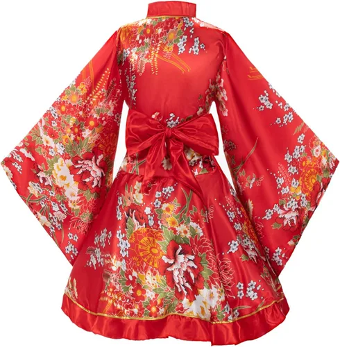 Vista 6 de Conjunto de calcetines con diseño de palo de pelo Tabi para mujer, estilo kimono de baile japonés de anime