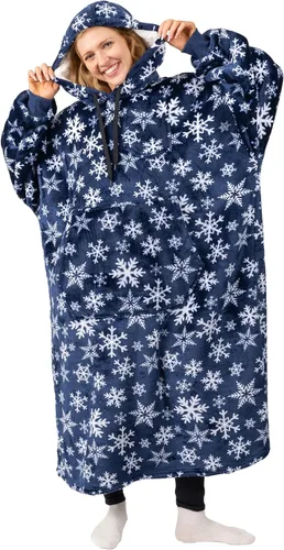 Vista 13 de PAVILIA Manta con Capucha para Mujeres, Manta Sherpa Usable para Hombres, Sudadera Cálida de Gran Tamaño, Manta con Capucha y Suéter, Negro