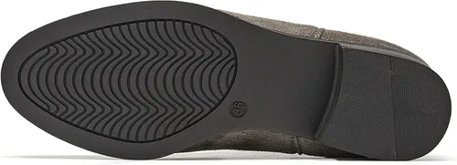 Vista 4 de VJH confort Botines sin cordones para mujer, con punta redonda de almendra occidental, tacón bajo, elásticos, Chelsea