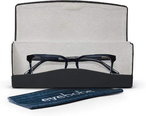 Vista 6 de eyebobs - Seymour Glass Gafas de lectura prémium para hombre Marco rectangular para caras anchas Disponible en 0.0x - 4.0x
