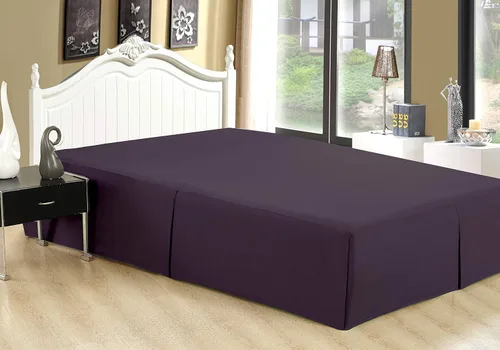 Vista 7 de Marina Decoration Falda de cama ultrasuave y sedosa de calidad de hotel para todas las estaciones, bolsillo profundo, caída de 16 pulgadas, rayón