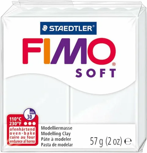 Vista 2 de FIMO Arcilla de modelado de horno de polímero suave, 2.01 oz, juego de 6 colores, tonos neutros cálidos