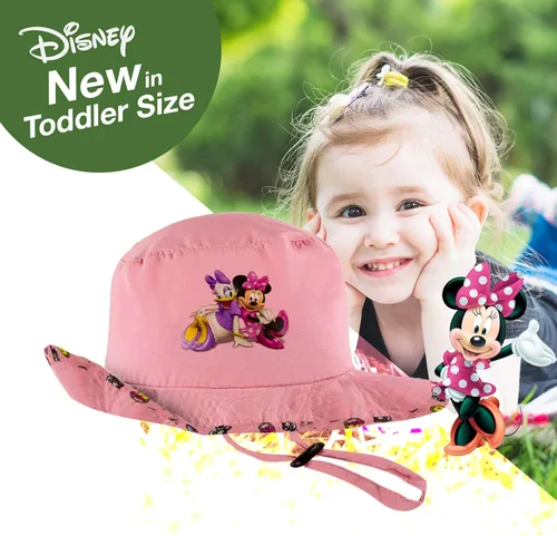 Vista 5 de Disney Minnie and Mickey Sun Boonie Sombrero para niñas y niños, 100% algodón