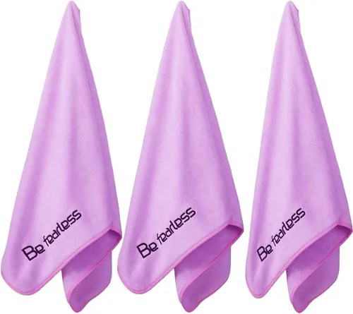 Vista 22 de Toallas de microfibra para gimnasio de tamaño grande súper suaves para ejercicio, fitness, deportes, entrenamiento, 380-GSM 15-pulgadas x