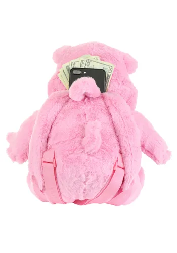 Vista 3 de Mochila de Peluche Rosa Hungry Hungry Hippos Multicolor