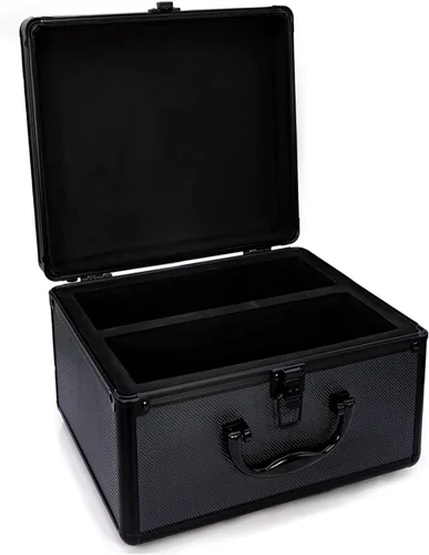 Vista 2 de Funda de aluminio para tarjetas graduadas, se adapta a 60 tarjetas de coleccionista, forrada con espuma EVA protectora desde el interior, caja