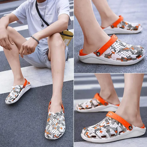 Vista 5 de CERYTHRINA Zuecos de jardín para hombre y mujer, sandalias de verano ligeras, antideslizantes, zapatos deportivos unisex para adultos, para piscina