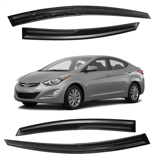 Vista 134 de Viseras para ventanas para Mazda 3 Sedán 4 puertas 2004 2005 2006 2007 2008 2009 estilo JDM Mugen, deflector de viento, protector solar y de lluvia