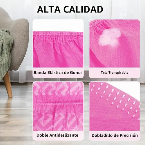 Vista 2 de squish Fundas para zapatos, desechables, antideslizantes, paquete de 100 (50 pares), color rosa, gruesas, extra desechables, fundas para botas