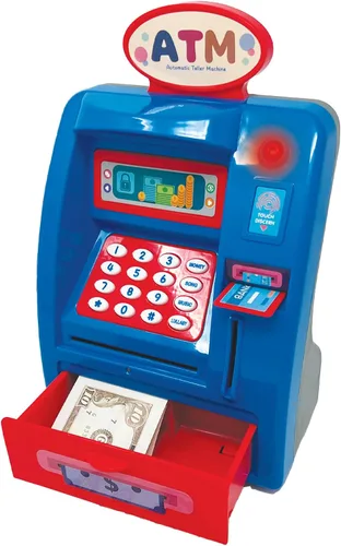 Vista 4 de Alcancía de ahorro de cajero automático preescolar, luz y sonido, para niños pequeños