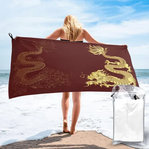 Vista 13 de Toalla de playa de microfibra, de gran tamaño, secado rápido (31.5 x 63 pulgadas), a prueba de arena, absorbentes, compactas, manta de playa, toalla