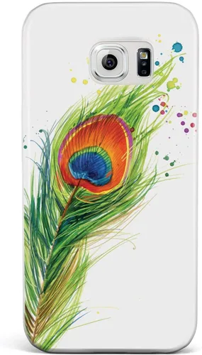 Vista 24 de Inspired Cases - Compatible con iPhone Xs Max - Funda protectora con textura 3D para Apple iPhone Xs Max - Plumas de pavo real acuarela