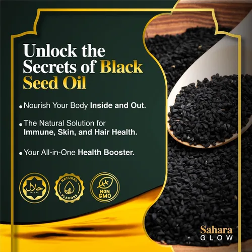 Vista 6 de Zamann Naturals Aceite de semilla negra – 100% puro Nigella Sativa, 1 vez prensado en frío y sin filtrar, fabricado en Egipto, alta timoquinona, 4.2