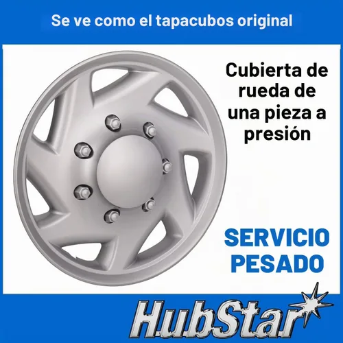 Vista 5 de Reemplazo de tapacubos para Ford Van 1998-2023, cubierta de rueda de 16 pulgadas de calidad premium y resistente (1 pieza)