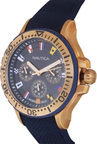 Vista 4 de Nautica Reloj de cuarzo de resina de silicona para hombre