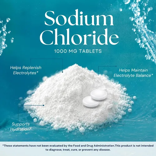 Vista 4 de Vitamatic Cloruro de sodio 1000mg - 180 tabletas - Hecho en Estados Unidos