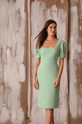 Vista 5 de Maggy London Vestido de crepé de manga corta para mujer