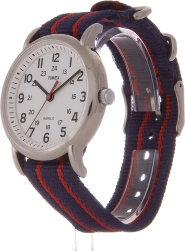 Vista 2 de Timex Reloj unisex Weekender de 1496in Negro Weekender Slip Through - Reloj de correa de nailon