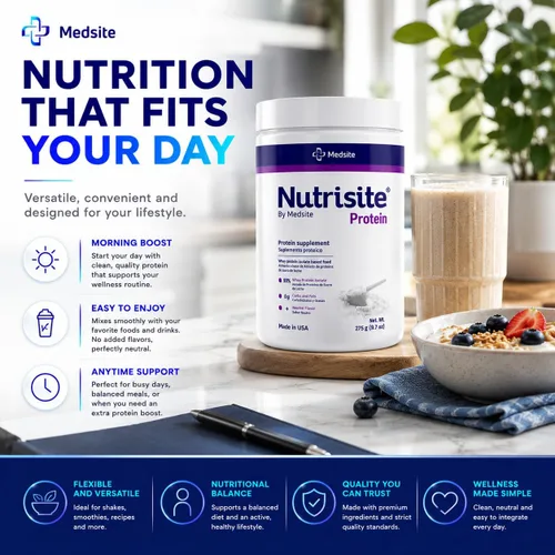 Vista 6 de Nutrisite Proteína de suero en polvo 90% – Proteína en polvo sin sabor para niños y adultos, cero carbohidratos, sin gluten y sacarosa, fácil