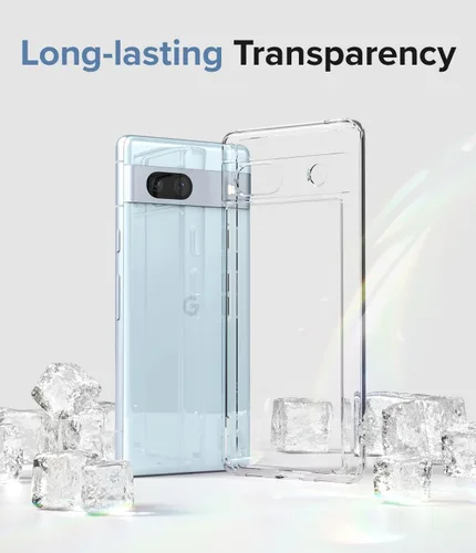 Vista 6 de Ringke Fusion - Funda compatible con Google Pixel 7a [transparente] + cristal de lente de cámara compatible con Google Pixle 7a