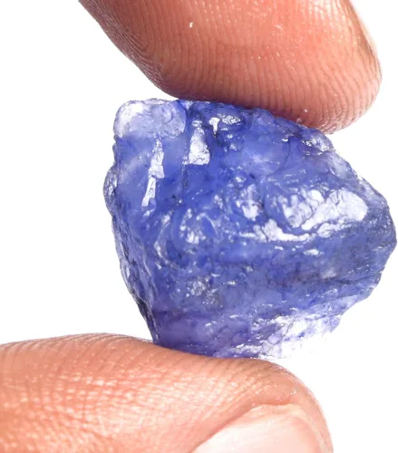 Vista 3 de gemhub Cristal curativo Zafiro de 13.40 quilates de protección natural con piedra preciosa de zafiro en bruto DP-737, Gema, Zafiro mejorado