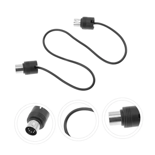 Vista 7 de Toyvian Sound Card Midi Cable Adapter 5 Pin, Instrument Midi Cables with USB Audio Cable and Microphone Cable Extension