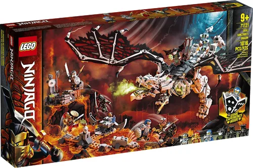Vista 4 de LEGO NINJAGO - Juego de dragón de brujo de calavera 71721 NINJAGO con figuras de juguete de guerrero (1,016 piezas)
