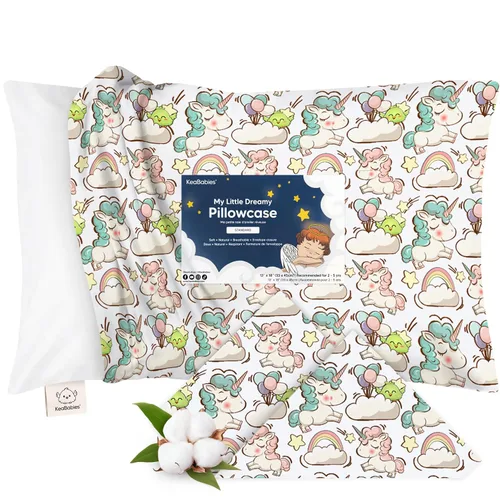 Vista 33 de KeaBabies Funda de almohada para niños pequeños de 13 x 18 pulgadas, funda de almohada de algodón orgánico para niños, niñas, funda de algodón suave