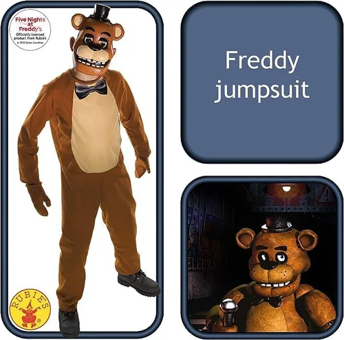 Vista 3 de Disfraz para niños Rubie's, Five Nights at Freddy's, disfraz de Freddy, L, Multicolor