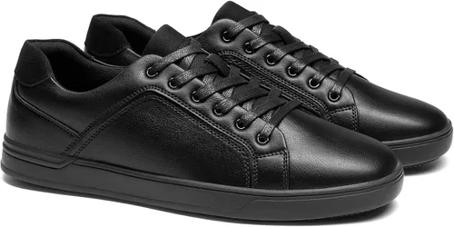 Vista 5 de Bruno Marc Men's Casual Dress Sneakers Todo negro
