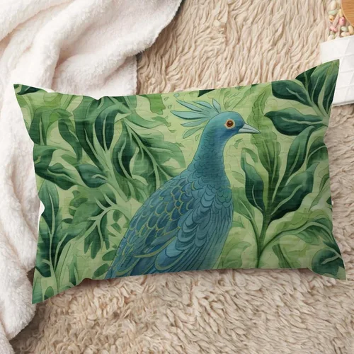 Vista 29 de ArogGeld Funda de cojín lumbar asiática de estilo chinoiserie, de lino marrón, pájaro y flor, funda de almohada asiática para sala de estar, A-6