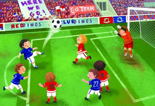 Vista 2 de EuroGraphics Rompecabezas de 60 piezas de la liga junior de fútbol (caja pequeña)