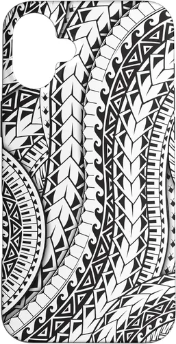 Vista 22 de Funda de arte tribal polinesio para iPhone 16