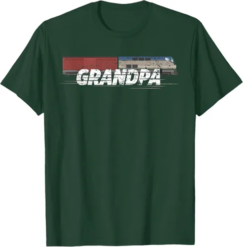 Vista 103 de RC Model Train Shirt Grandpa Train Boxcar HO Scale T-Shirt Negro