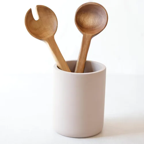 Vista 2 de Selegna Soporte de utensilios de secado instantáneo para encimera de cocina, organizador de utensilios de cocina de piedra de diatomita, organizador