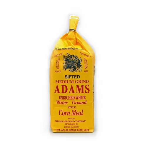 Vista 3 de Adams Sifted - Harina de maíz blanca de molienda media, 32 onzas, paquete de 2