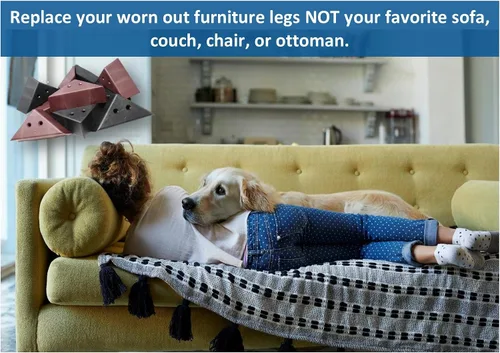 Vista 7 de JSP Manufacturing Muebles triangulares de plástico de 3 pulgadas, patas esquineras marrones – Sofá sillón silla otomana (1 pata)